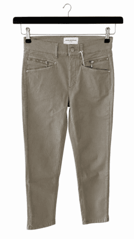 Jeans - Angelika Slim Fit 7/8 - Lys oliven - Anna Montana