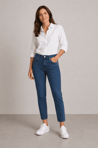 Jeans - Angelika Slim Fit 7/8 - Lys Denim - Anna Montana