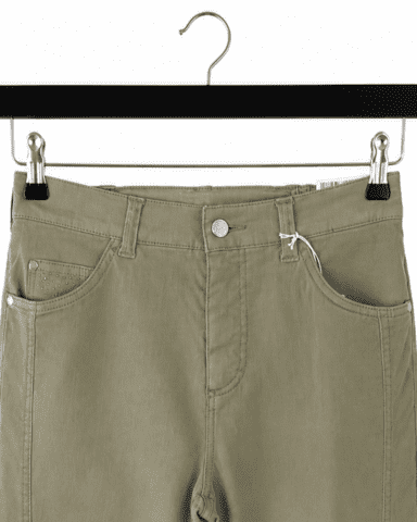 Capri bukser - Dora Comfort Flexi - Lys Oliven - Anna Montana