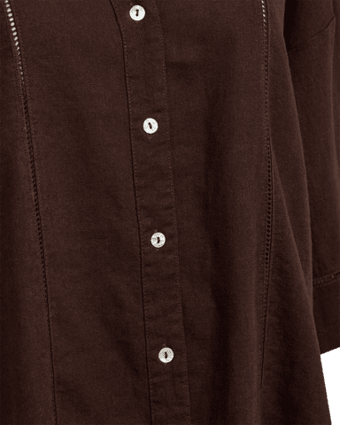 Skjorte - FQLaluna  - Coffee Bean - FREEQUENT