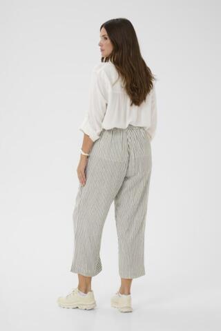 Bukser - KCmille Cropped - Striped - KAFFE Curve