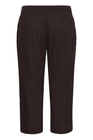 Bukser - KCmille Cropped - Black Coffee - KAFFE Curve