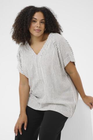 Bluse - KCmille - Striped - KAFFE Curve