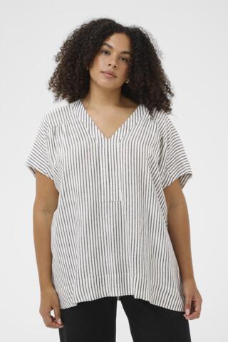 Bluse - KCmille - Striped - KAFFE Curve
