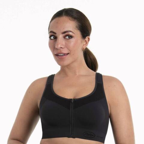 Sport Bh Uden bøjle - EasyMove Zip - Grey - Anita