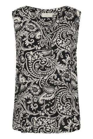 Top - KAamber - Black Chalk Paisley - KAFFE