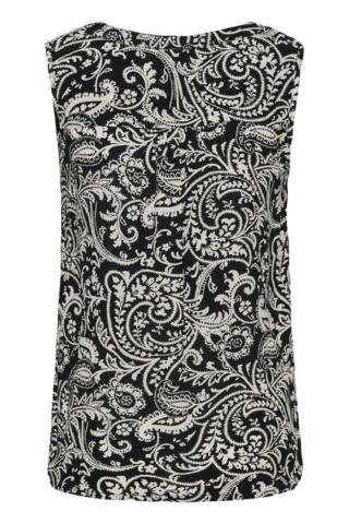 Top - KAamber - Black Chalk Paisley - KAFFE