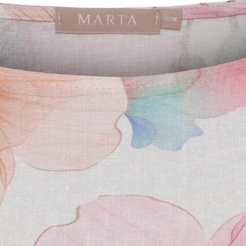 Bluse - Mathea - Pink Flower - Marta du Château