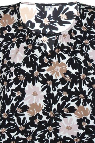 Bluse - Ze-Damini - Brun/Sort - ZE-ZE