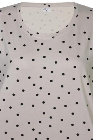 T-shirt - Ze-Disha - Sand/Sort - ZE-ZE