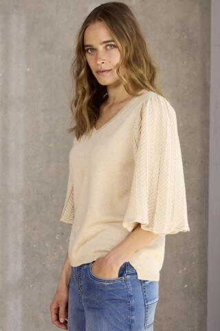 Pullover - Strik - Ze-Dambis - Sand - ZE ZE
