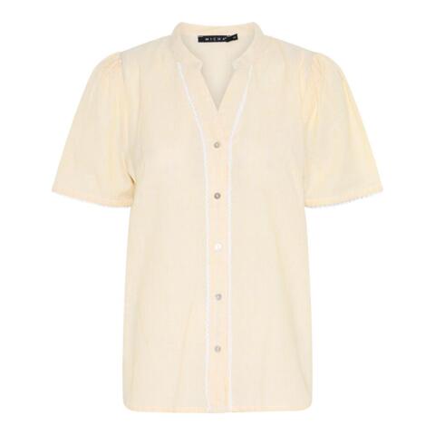 Skjorte - Stribet gul/hvid - MICHA