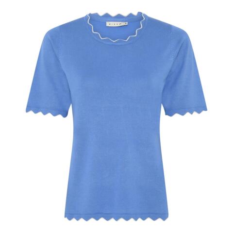 T-shirt Strik - Waves - Blå - Micha