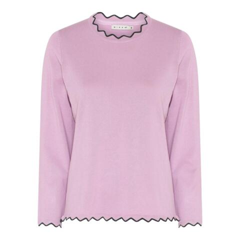 Bluse - Strik - Waves - Rosa - Micha
