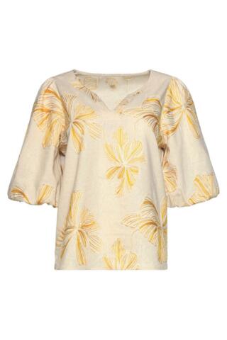 Bluse - 26052 - Sand/Gul - Smashed Lemon