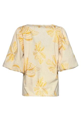 Bluse - 26052 - Sand/Gul - Smashed Lemon