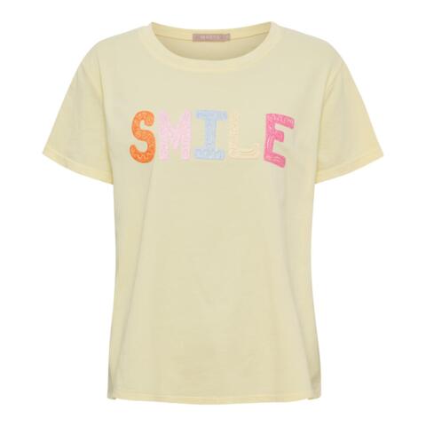 T-Shirt - Vespera Tee Smile - Gul - Marta du Château