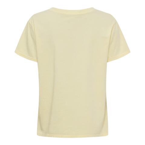 T-Shirt - Vespera Tee Smile - Gul - Marta du Château