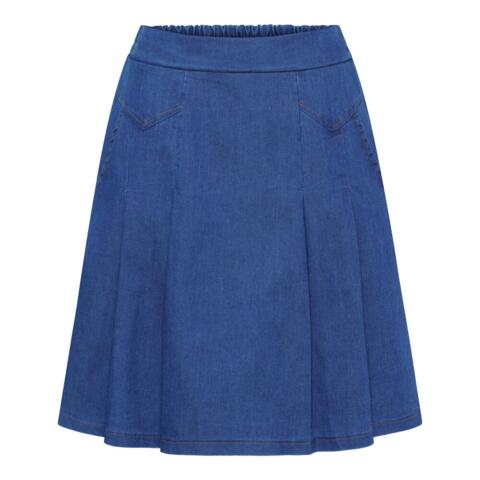 Nederdel - Everly - Blå denim - Marta du Château