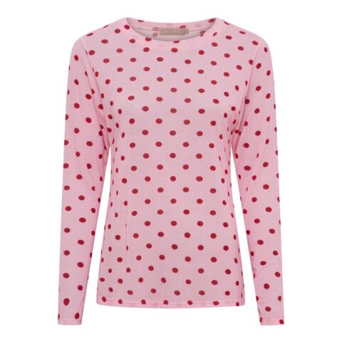 Langærmet T-shirt - Elissa - Pink - Marta du Château