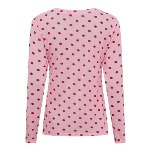 Langærmet T-shirt - Elissa - Pink - Marta du Château