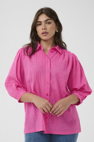 Skjorte - KCgabby - Pink Power - KAFFE Curve