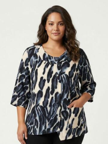 Bluse - PNHilma - Denim Blue - PONT NEUF