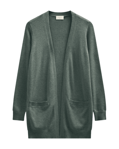Cardigan - Strik - Agnes - Grøn - FREEQUENT