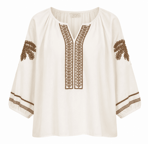 Bluse - Allie - Råhvid - Luxzuz One Two