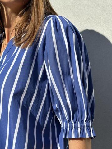 Bluse - Tunø - Blue Stripe - Gaspar
