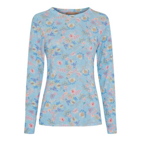 Langærmet T-shirt - Elissa - Lyseblå - MARTA du Château