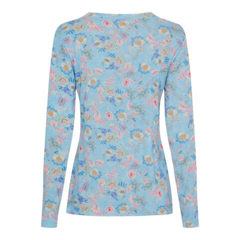Langærmet T-shirt - Elissa - Lyseblå - MARTA du Château