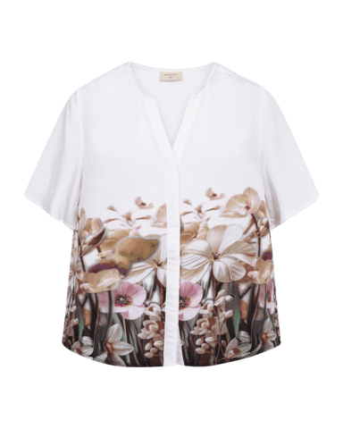Bluse - FQmaise - Rosa/Off White - FREEQUENT
