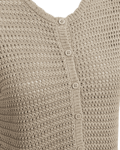 Cardigan - FQtota - Beige - FREEQUENT