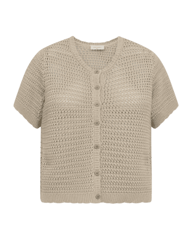 Cardigan - FQtota - Beige - FREEQUENT
