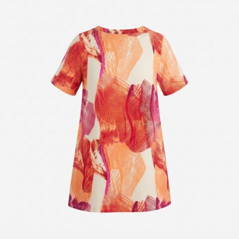 Bluse - PNMelina Sia - Pink mønsteret - PONT NEUF