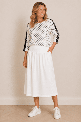 Nederdel - 028 992 - Hvid -  Lea H