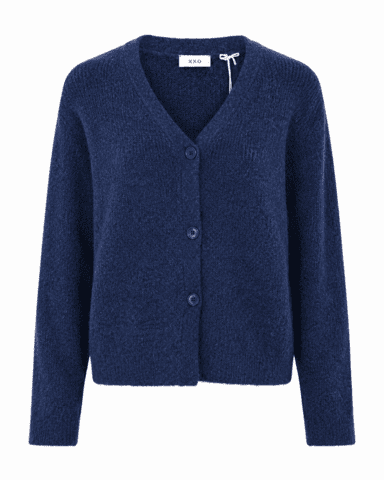 Cardigan - Strik - 13321 - Navy - M.X.O