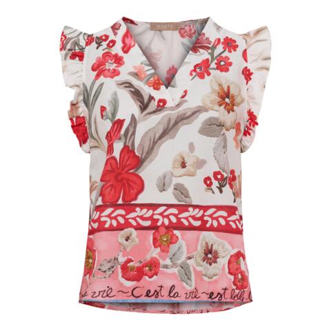 Bluse - Marita - Rød - MARTA du Chateau