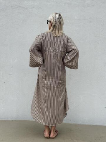 Kjole - Mumbai Stripe - Brun - Gaspar
