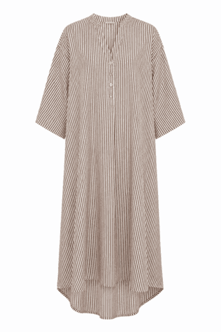 Kjole - Mumbai Stripe - Brun - Gaspar