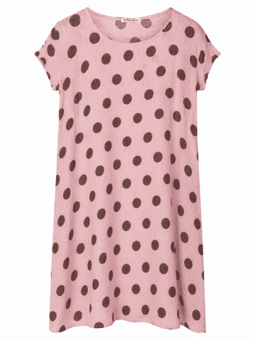 Kjole - Rosa/Brun - PuroLino