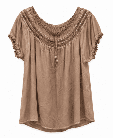 Bluse - 9005-2-4 - Camel - Italy Moda