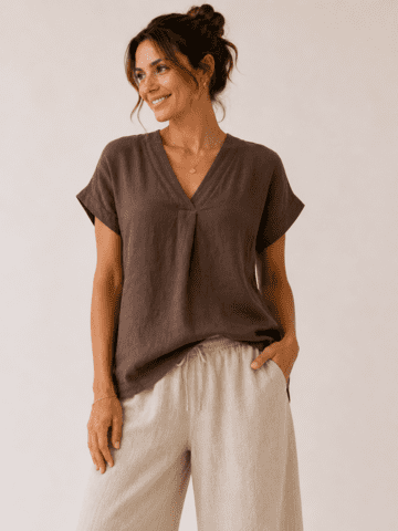 Bluse - Bellissima - Mørkebrun - MARTA du Château