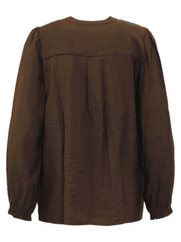 Bluse - 320-60011 - Mørkebrun - Brandtex