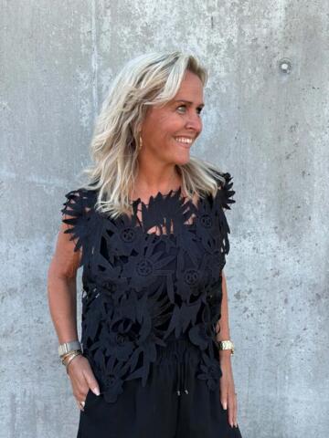 Top - Yrsa - Sort - Tim & Simonsen