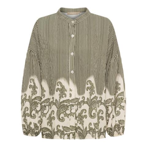 Skjorte - Sequoia - Grøn/Beige - MARTA du Château