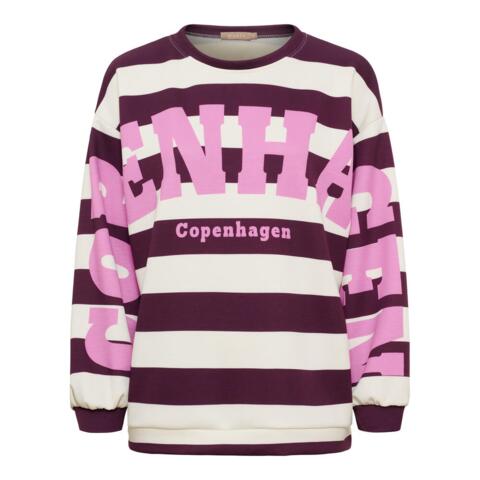 Sweatshirt - Nerina - Bordeaux/Pink - MARTA du Château