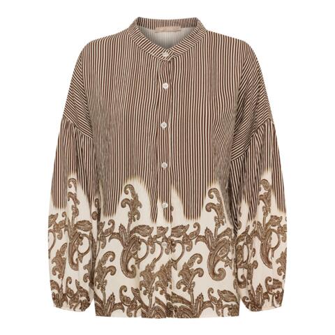 Skjorte - Sequoia - Brun/Beige - MARTA du Château