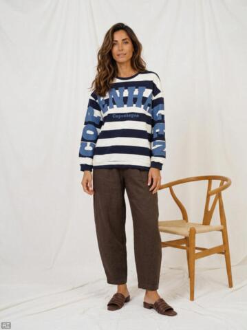 Sweatshirt - Nerina - Brun/Blå - MARTA du Château